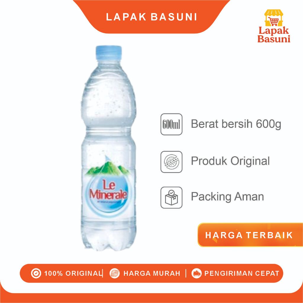 

Air Mineral Leminerale Kemasan 600ml