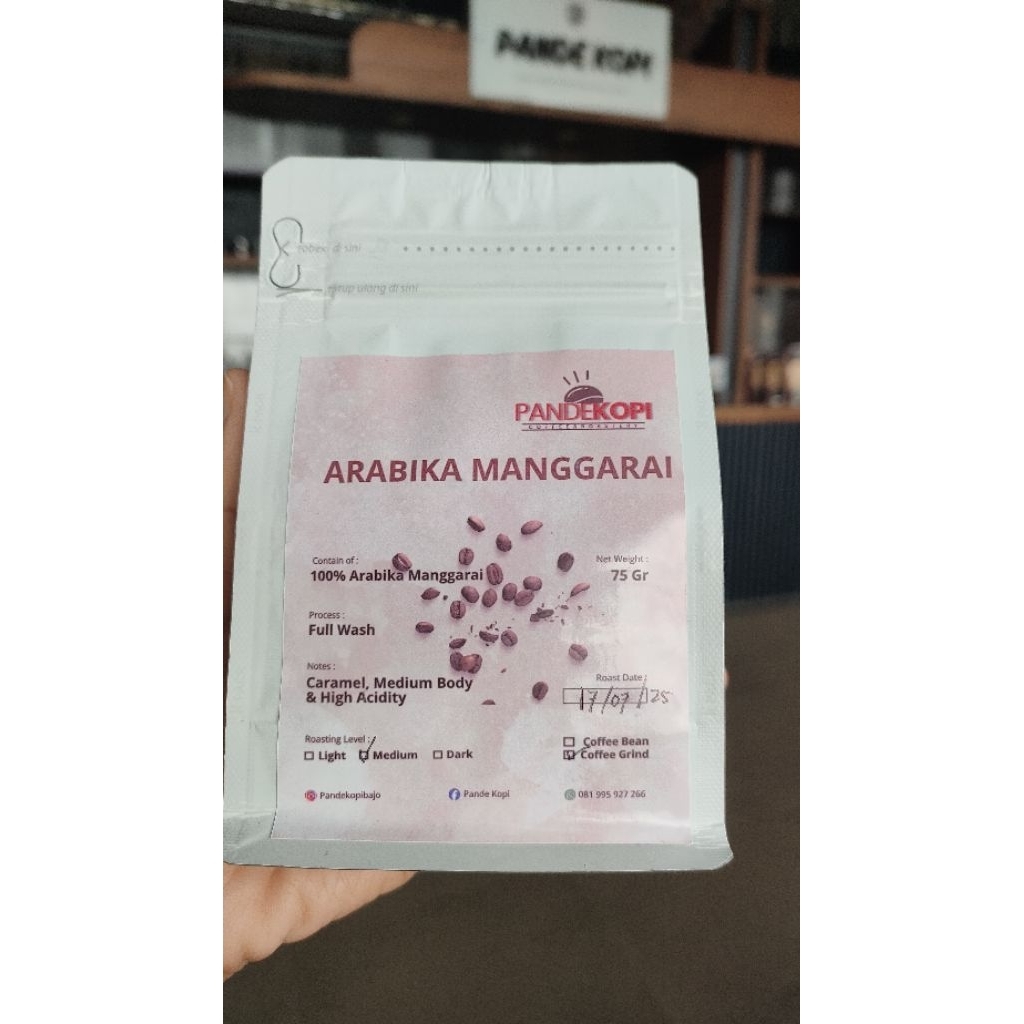 

Arabika Manggarai grind