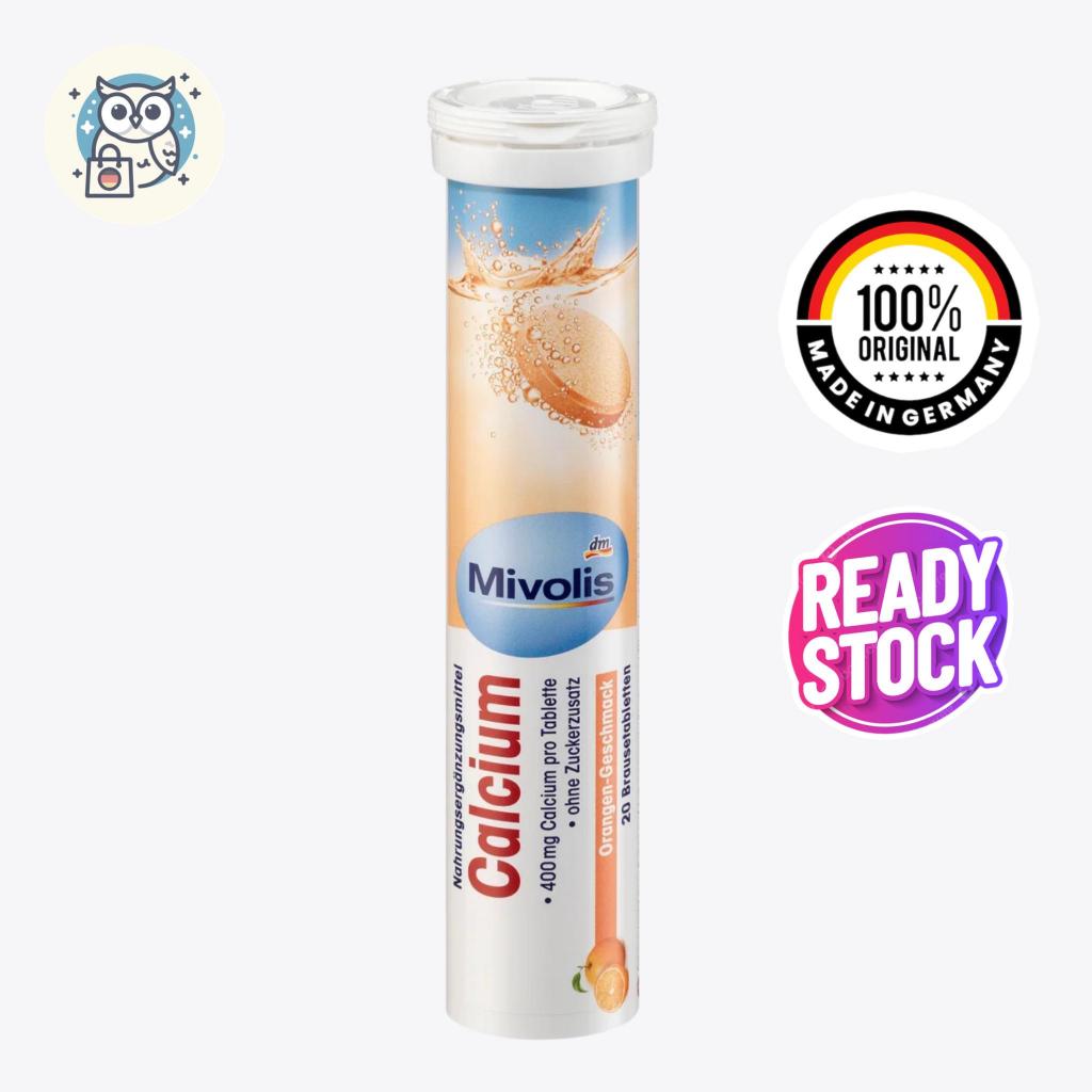 

Mivolis Calcium Effervescent Tablet Import Germany | Kalsium Larut Air Vitamin Minuman Asli Jerman - 20 butir