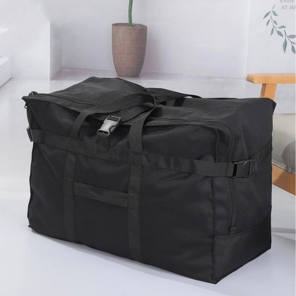 Tas Pakaian Lipat Jumbo Tas Travel Besar Untuk Mudik Bahan Cordura Duffle Bag Pria Wanita