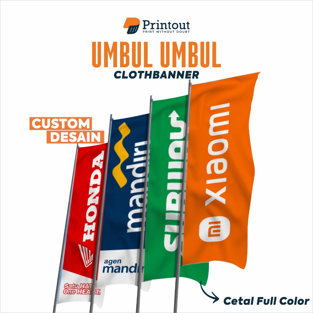 Printout Cloth Banner Fullprint | Cetak Umbul - Umbul Custom