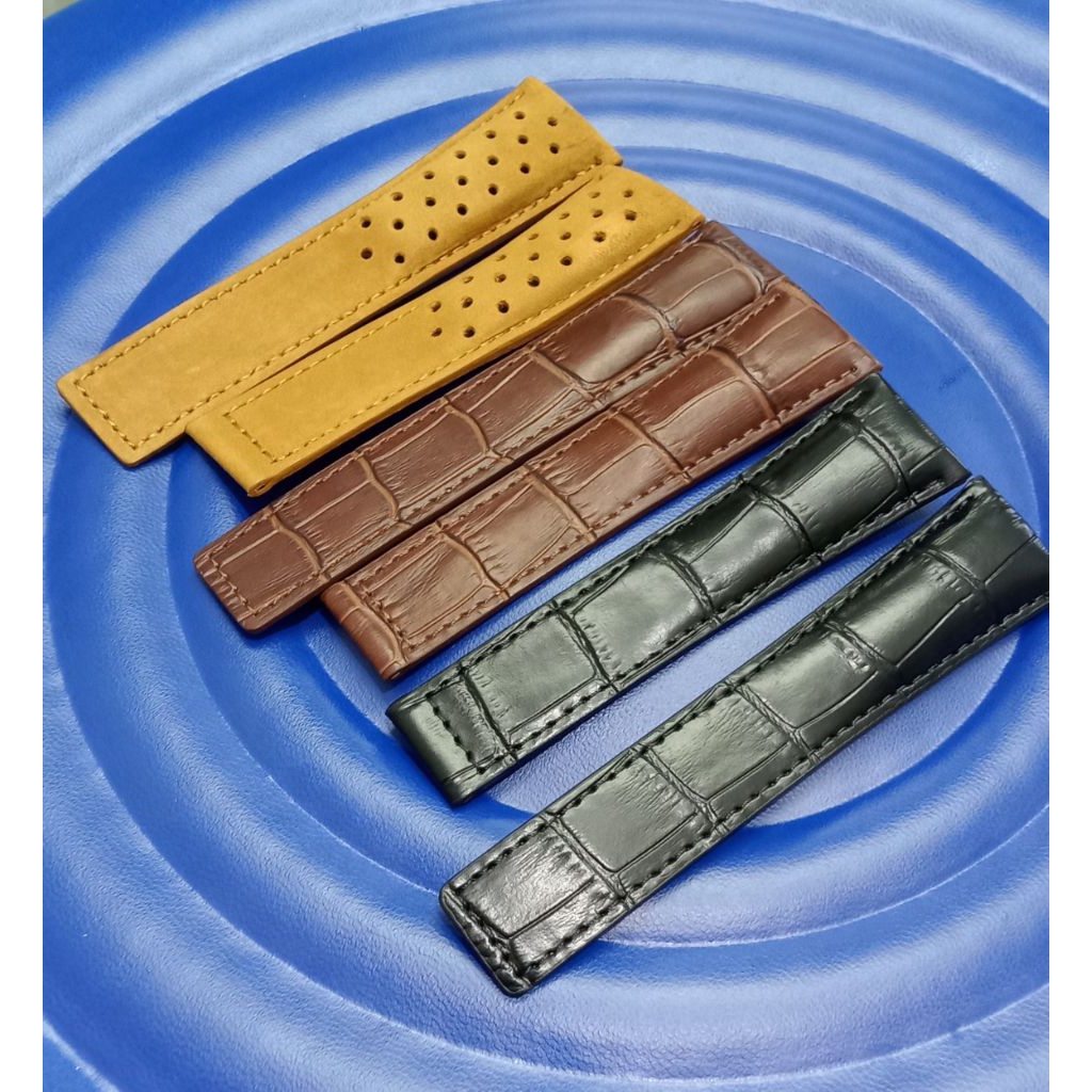 Strap Tali Jam Tangan TAG Heuer Carrera manaco kulit GENUINE LEATHER 22MM 24MM