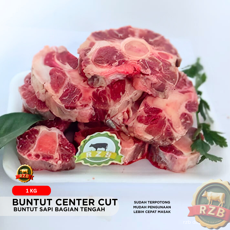 

Buntut Center Cut Lokal Kemasan 1kg | local beef oxtail center cut