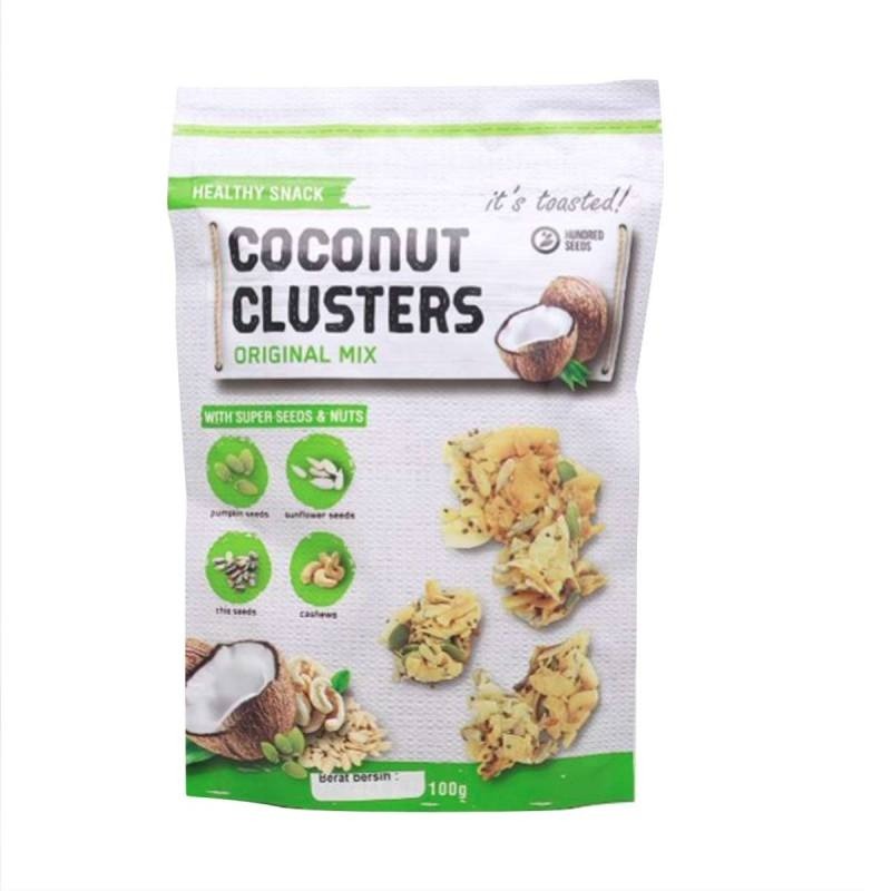 

[oddsolshop] pekanbaru/HS Hundred Seeds Healthy Snack Coconut Clusters Original Mix 100GR Kelapa