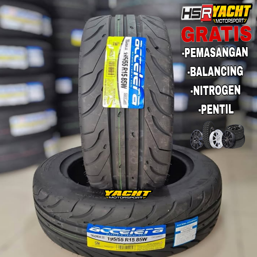 BAN MOBIL 195 55 R15 ACCELERA 651 SPORT  BAN SEMISLICK BAN MOBIL