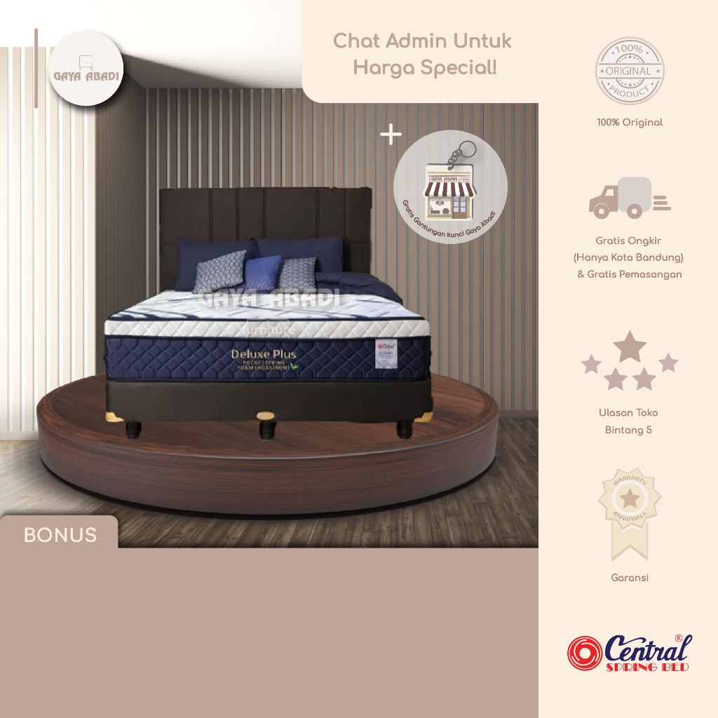 Springbed Central Deluxe Plus/ Kasur Central Deluxe Plus - Central Springbed