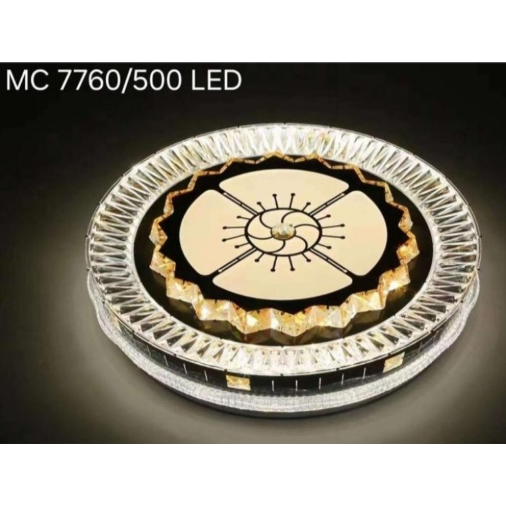 { GRADE A } Lampu Hias Plafon Linear LED Lamp Dinding atap indah mewah Crystal void lingkaran motif 