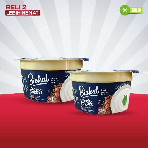 

BELI 2 PCS BIOKUL GREEK YOGURT PLAIN 80 GR LEBIH HEMAT