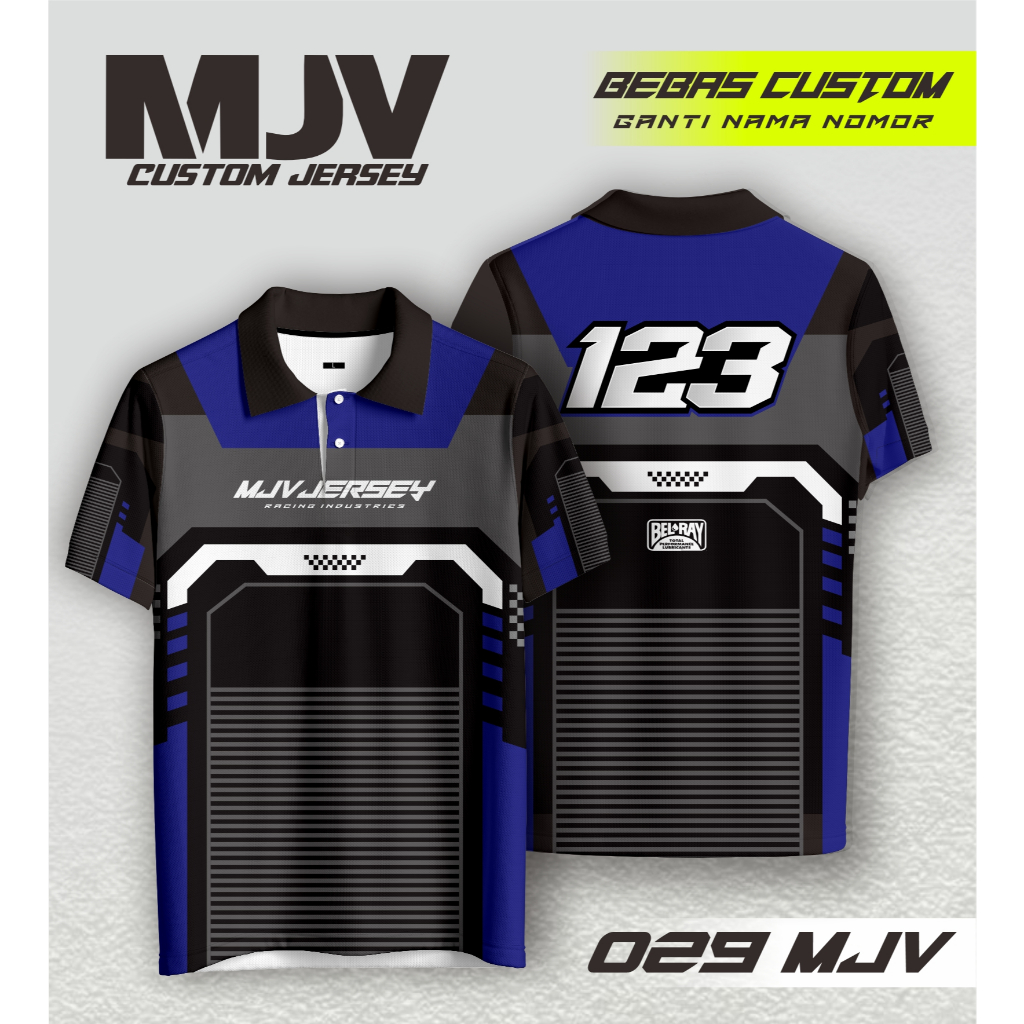 030 kaos jersey racing desain simpel keren bebas costum nama nomer