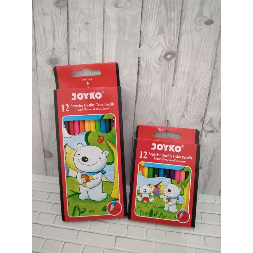 

Pulas / Pensil Warna Joyko Pendek 12w