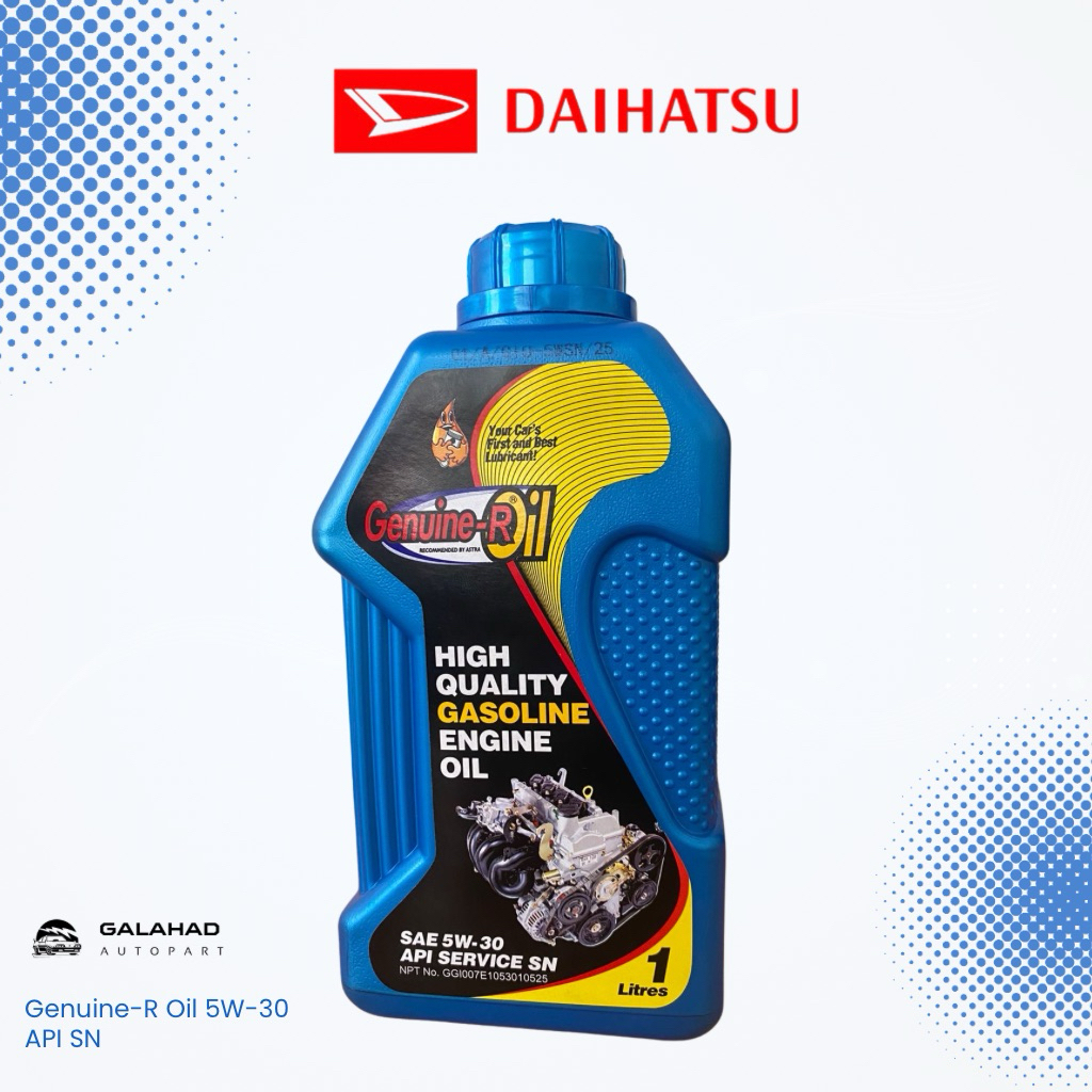 Oli Mesin Mobil Daihatsu Genuine R Oil SAE 5W 30 API Service SN 1L Original