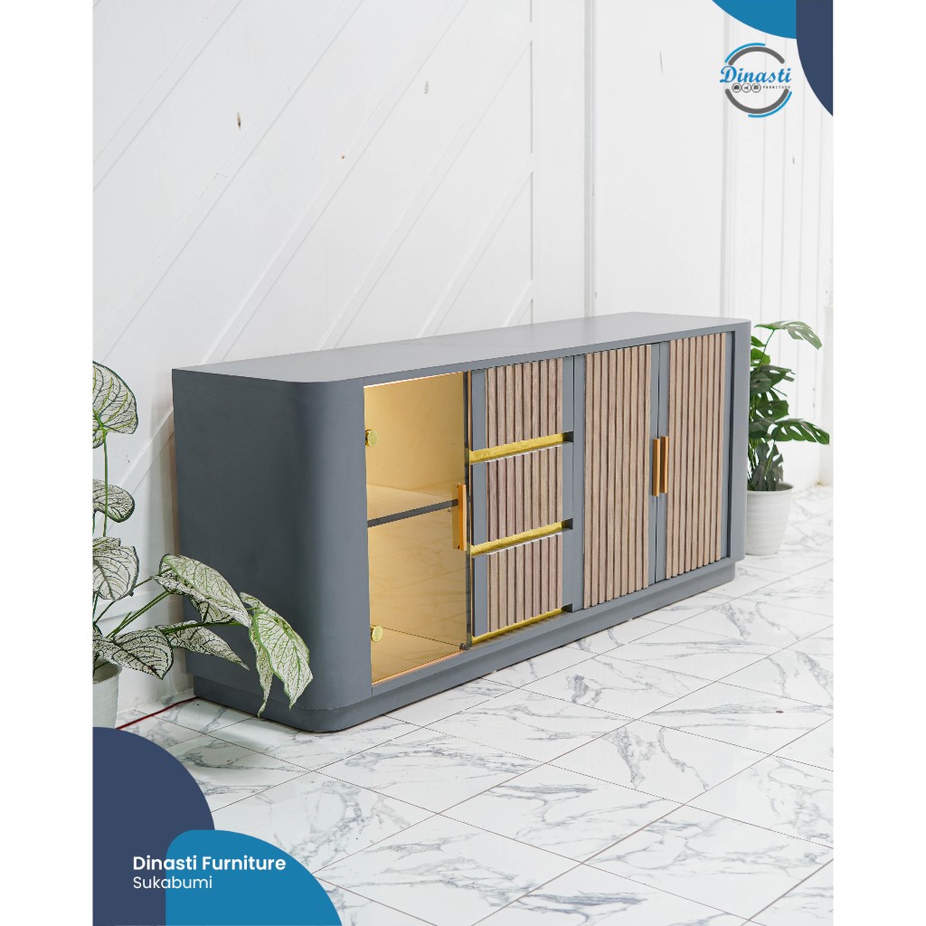 Meja tv HPL Modern Minimalis