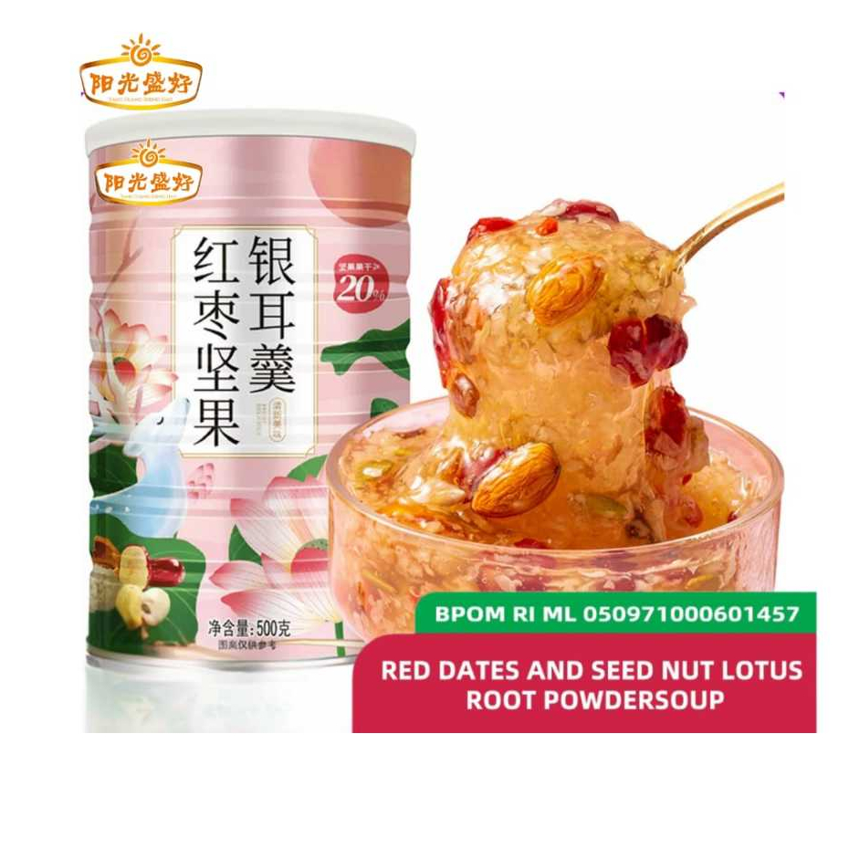 

[HALAL] YANG GUANG SHEN HAOH Oufen Lotus Root Powder 500gram Original BPOM RI-Lotus Kurma White Fungus