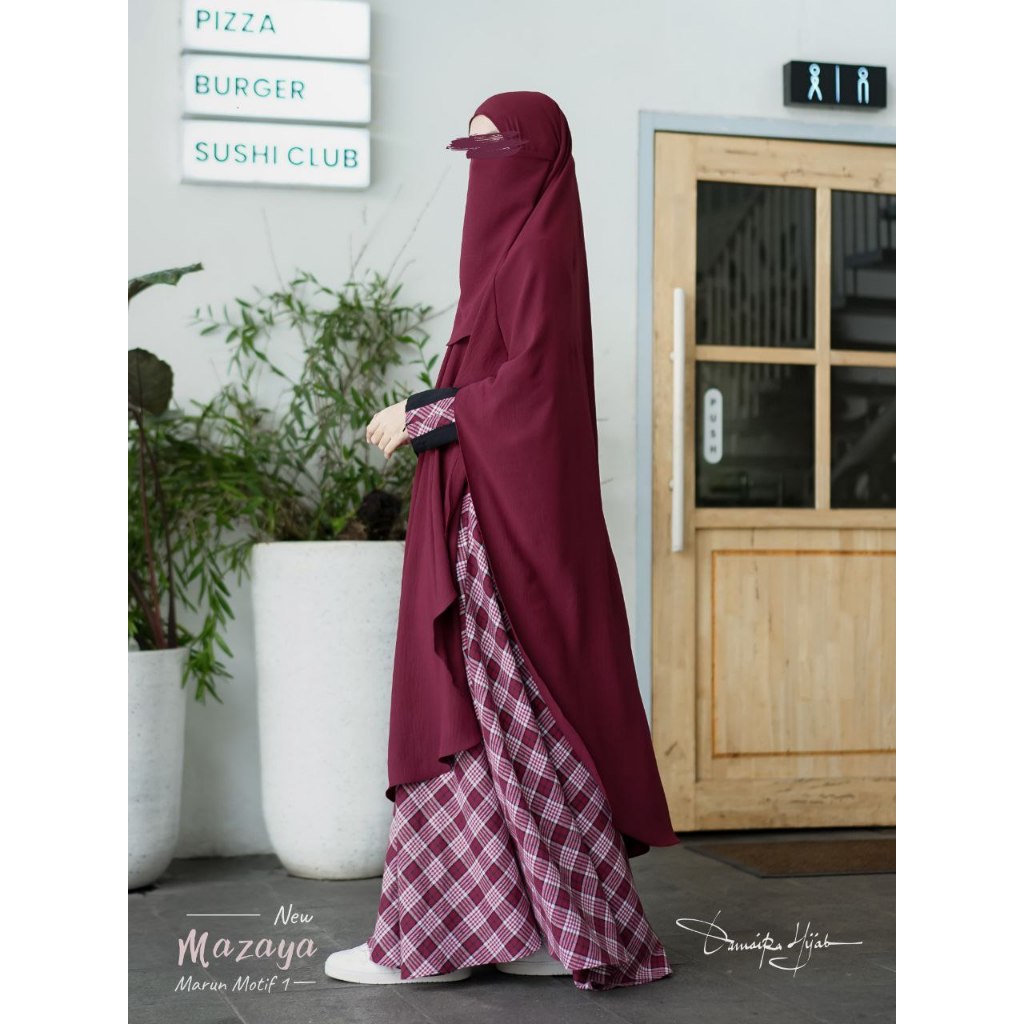 [SIAP KIRIM] NEW MAZAYA BY DAMAIRA/ GAMIS SYAR'I TERBARU/ GAMIS KEKINIAN/ GAMIS LEBARAN/ GAMIS FLANE
