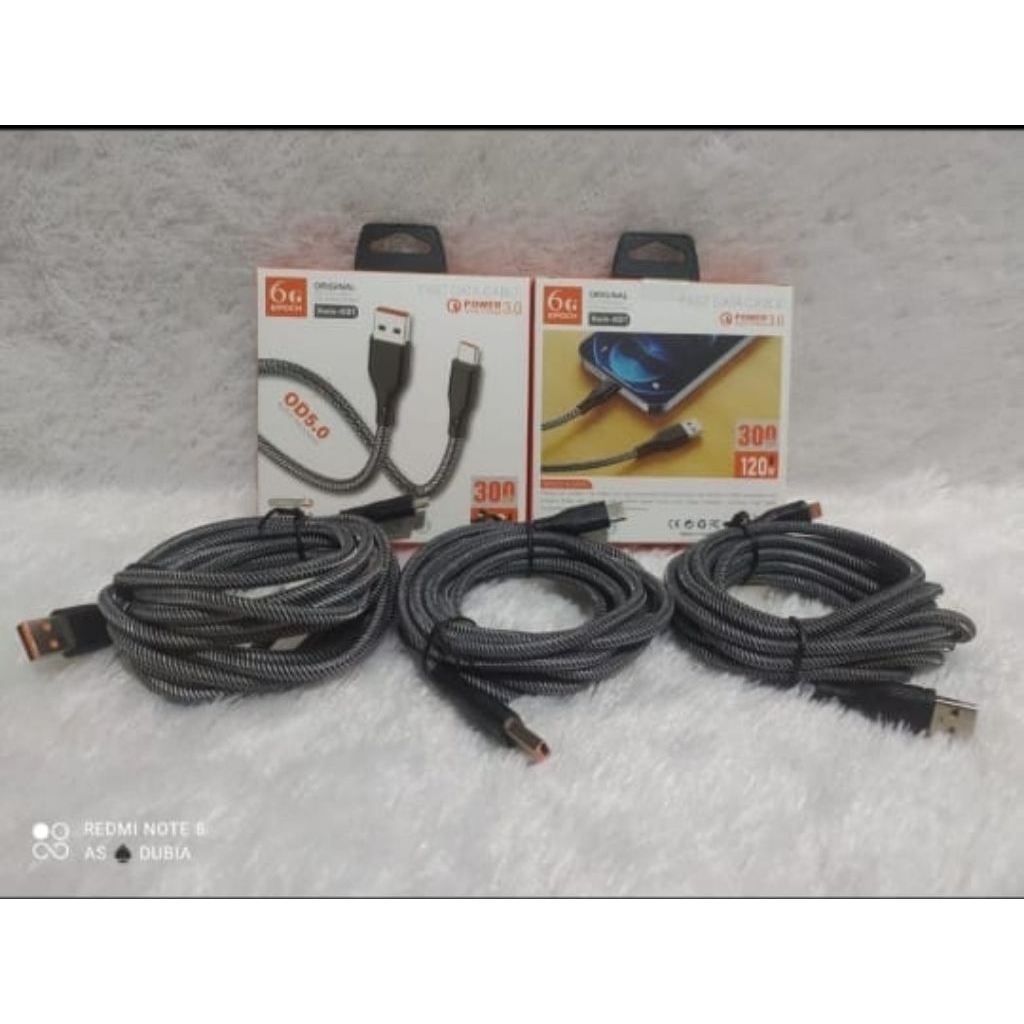 KABEL XWIN 3 METER 120W SUPPORT FAST CHARGING