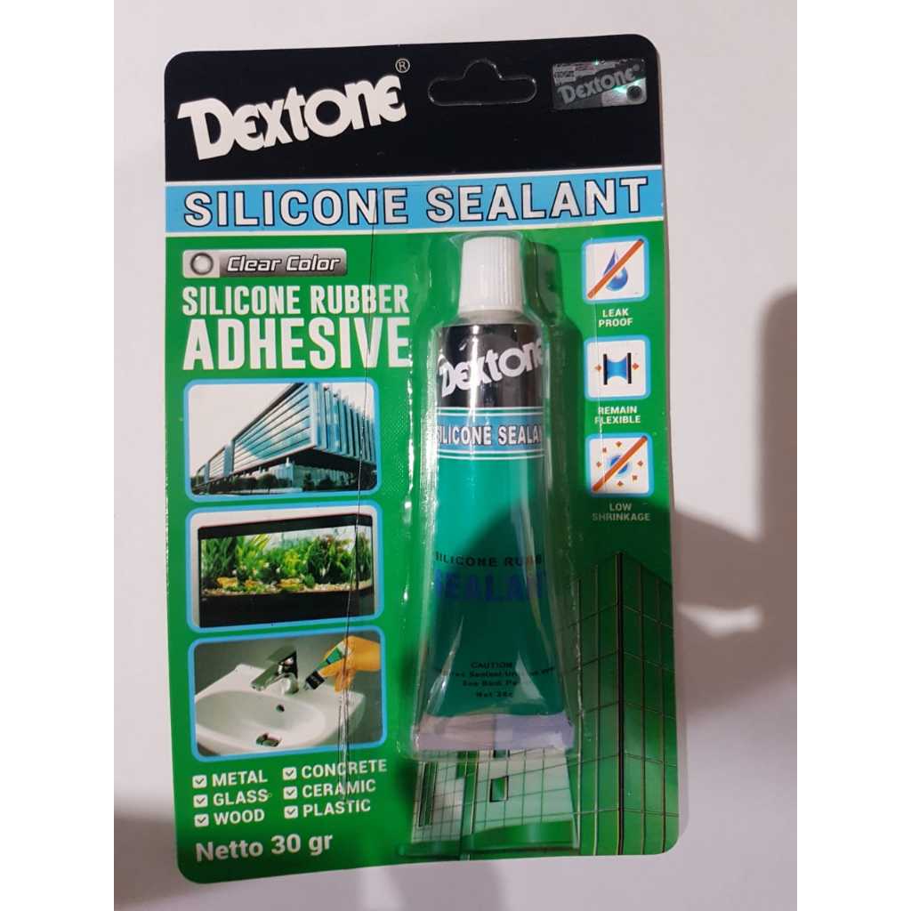 [Grosir] LEM DEXTONE SILICONE SEALANT 30G LEM KACA SILICONE RUBBER SEALANT | DEXTONE SILICONE SEALAN