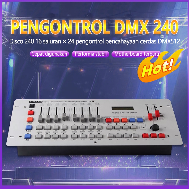 Disco Stage Light Mixer DMX 512 / Disco 240 DMX240 Controller Lampu Panggung