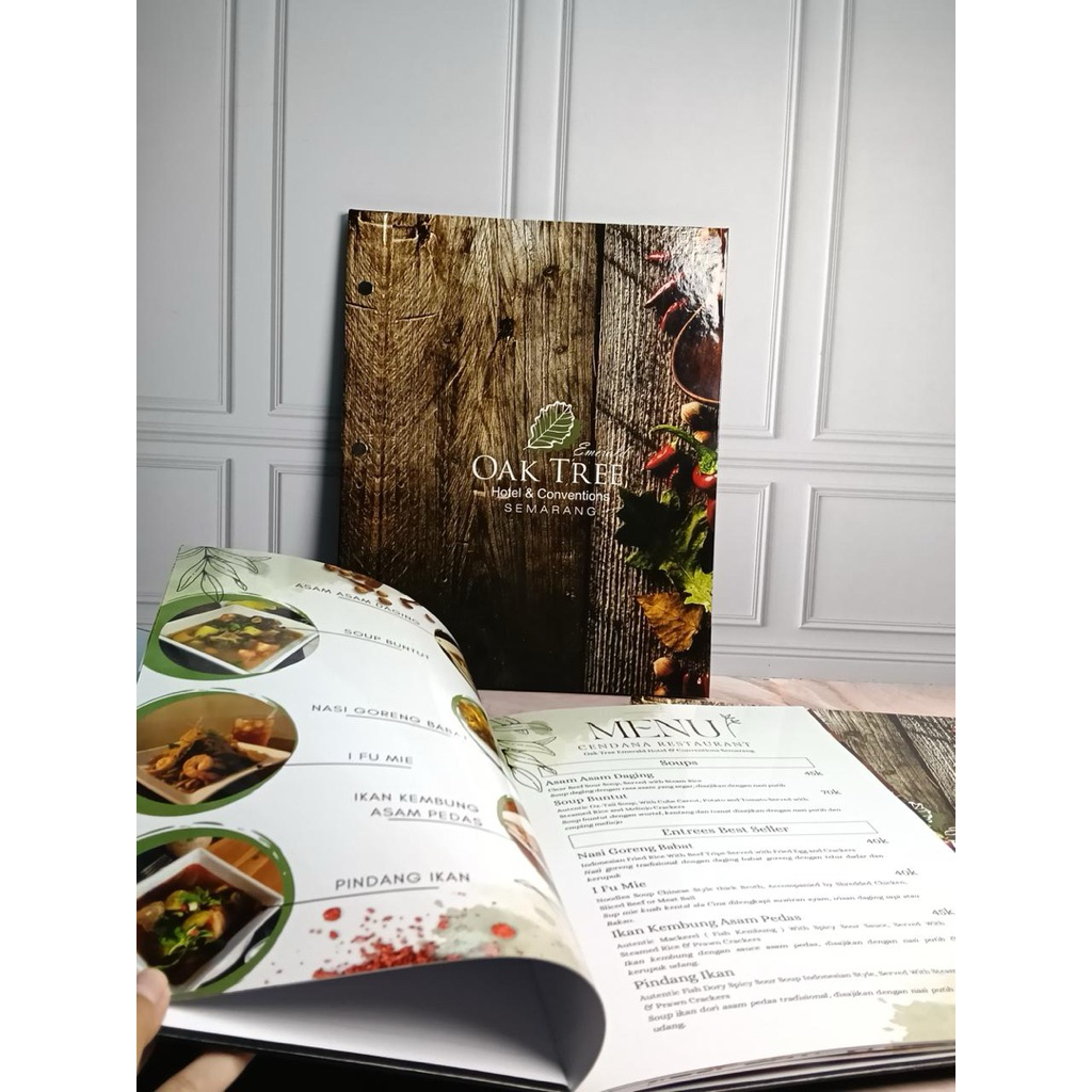 CETAK / PRINT BUKU MENU A4 JILID BAUT