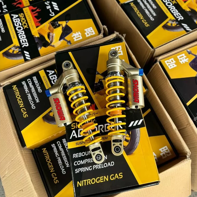 Shock Belakang Showa Kuning Skok Showa CB 400 Double Klik 325mm Detail Original