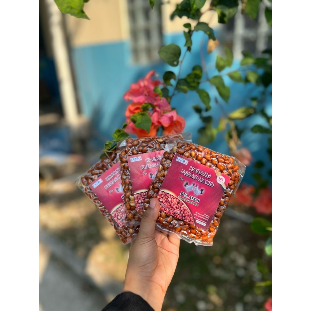 

FF Kacang Tanah Pedas Manis 125x3pcs 375g Cemilan Jadul Kacang Jumbo