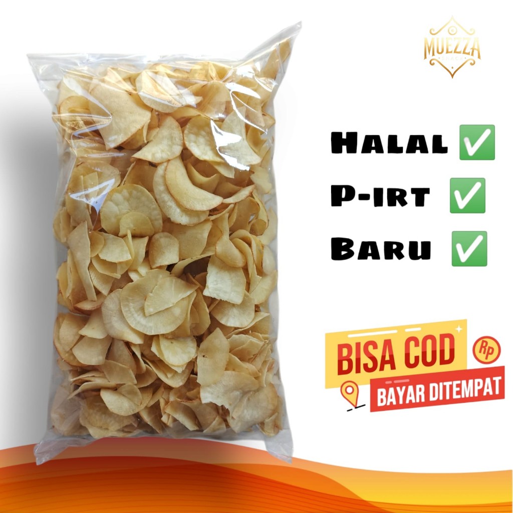 

Keripik Singkong Asin Isi 1kg - Kripik - COD - Gratis Ongkir