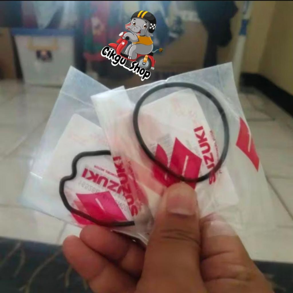 Sepasang Oring Seal Tutup Filter Oli, O-ring Filter Oli Cap & O-ring oil Strainer Cap,, Suzuki Shogu