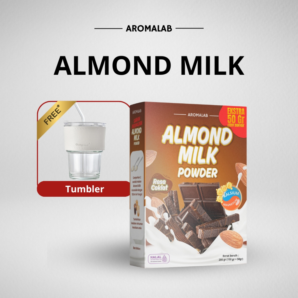 

AROMALAB - Almond Milk Chocolate / Susu Almond Bubuk Rasa Coklat