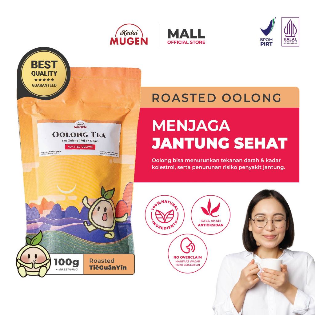 

Kedai Mugen - Roasted Oolong Tea | Teh Olong Ti Kuan Yin Panggang | Chinese Tea 100g