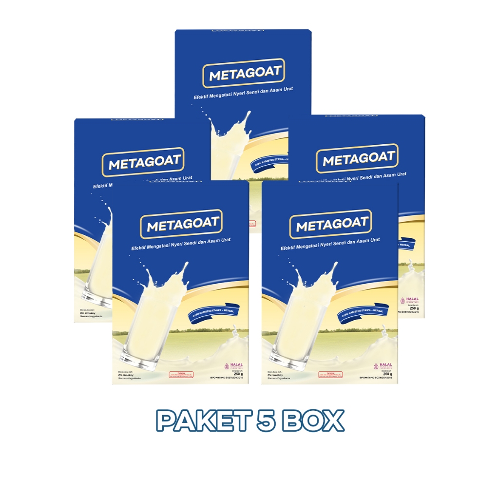 

PAKET 5 BOX Metagoat Susu Kambing Etawa Rasa Jahe
