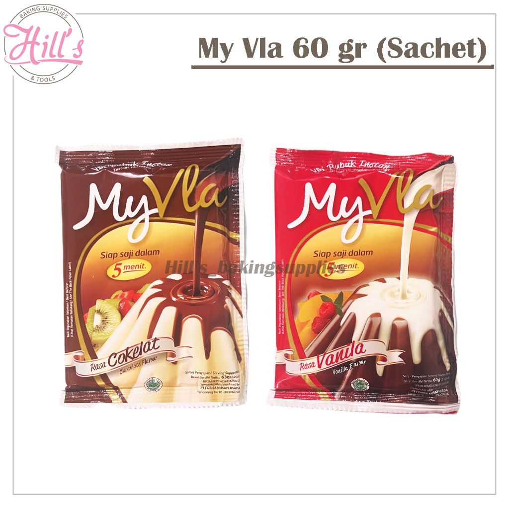 

MY VLA VANILLA DAN COKLAT 60 gr ( 1 sachet ) / RASA VANILA COKELAT NUTRIJELL FORISA 60gr