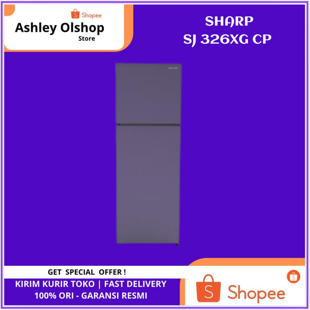 Kulkas Sharp SJ-326XG-CP 237 Liter Ice Twist Maker Kulkas 2 Pintu SJ326XGCP