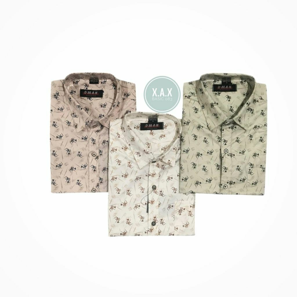 Kemeja basic pria lengan pendek 083