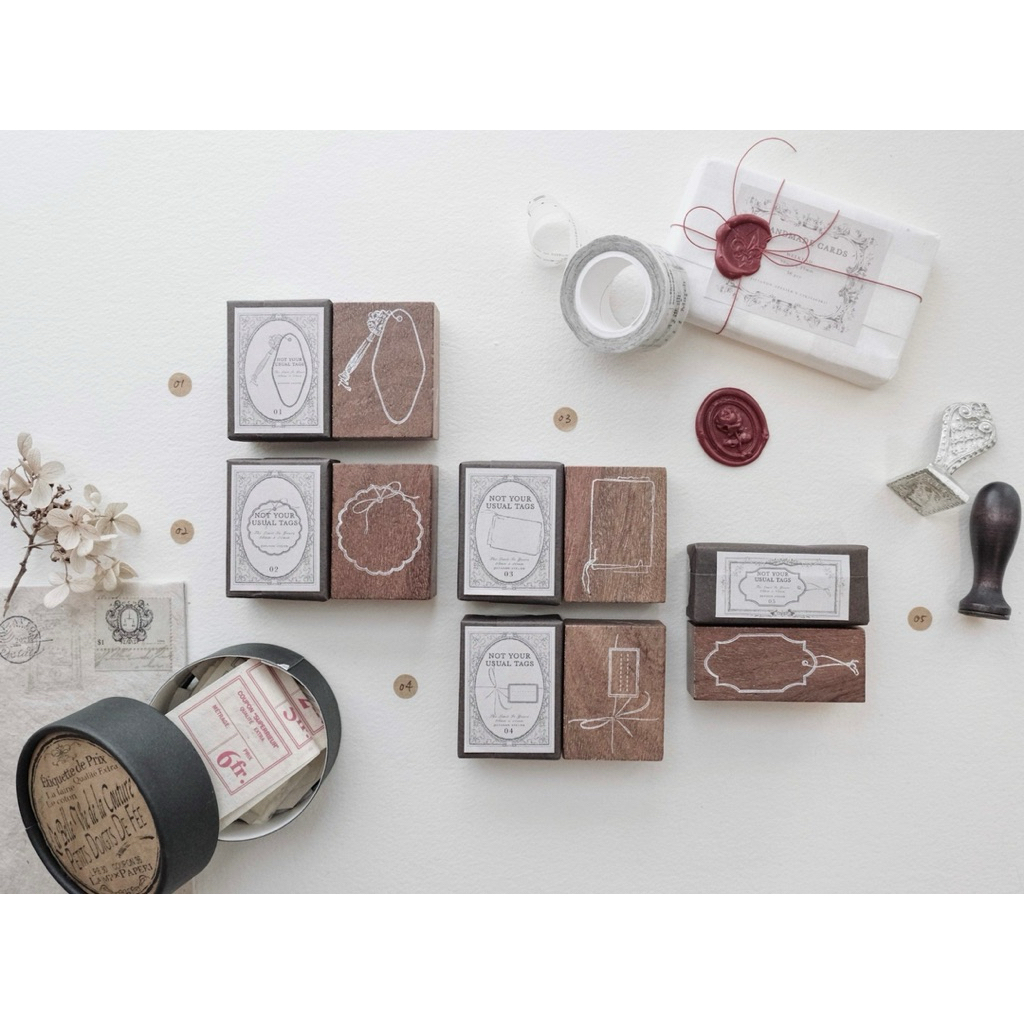 

Jieyanow Atelier Not Your Usual Tags Rubber Stamp