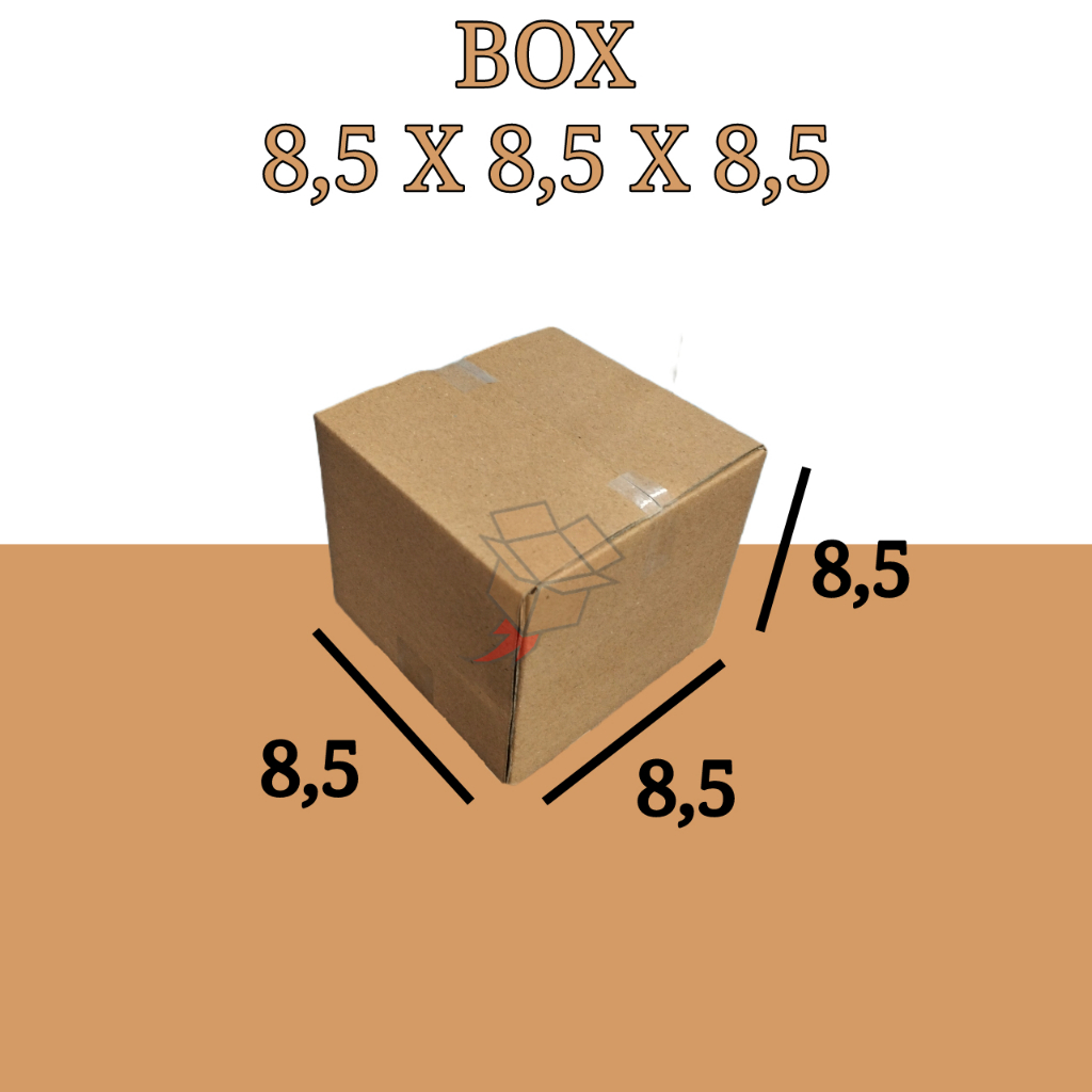 

Kardus Polos Karton Box Coklat DieCut 8,5 x 8,5 x 8,5 Mini Box