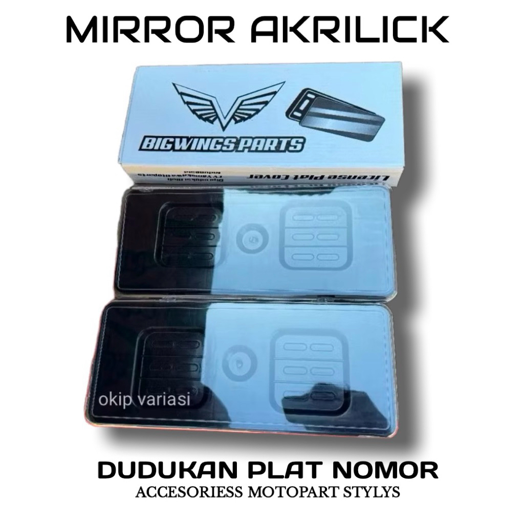 Dudukan plat nomor motor akrilik / Cover Plat Nomor / Tutup Plat Nomer Motor  New Model