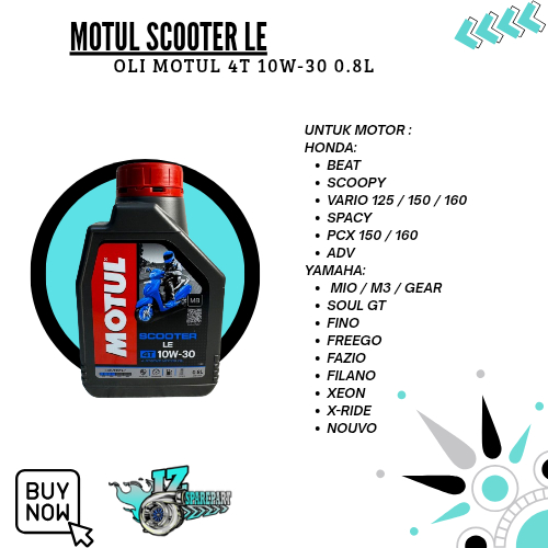 Oli Motor Motul Scooter Matic 10W-30 800ml