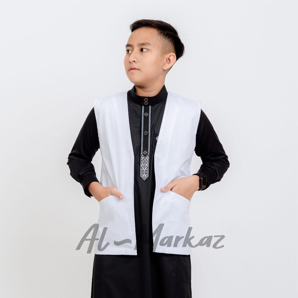 AL MARKAZ - Rompi Polos Jubah Remaja Laki Laki