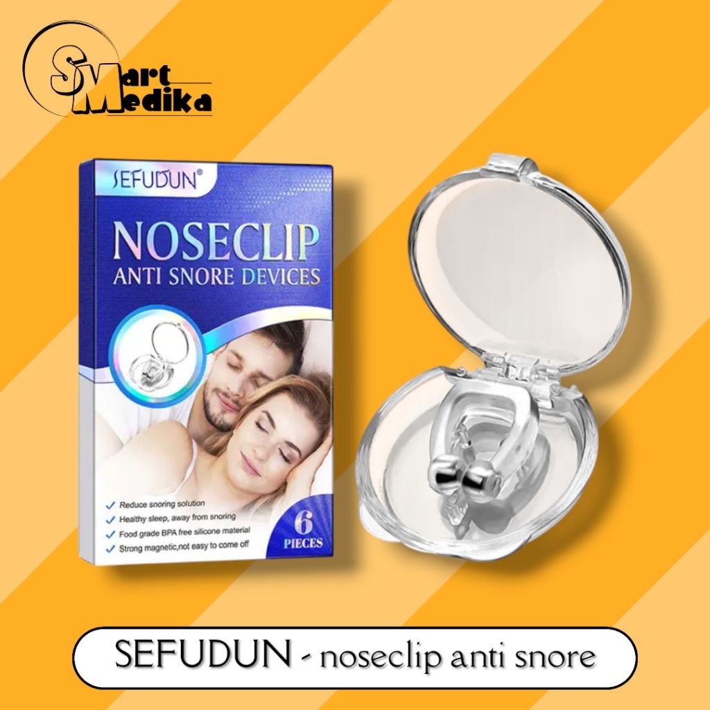 SEFUDUN NOSECLIP ANTI SNORE DEVICES / NOSE CLIP ALAT PENJEPIT HIDUNG ANTI NGOROK ISI 6pcs