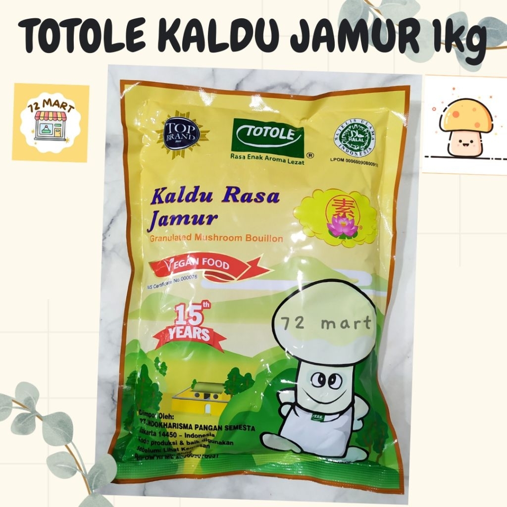 

Totole Kaldu Jamur 1kg/Vegetarian