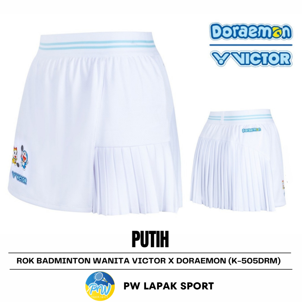 Celana Pendek Bulutangkis Wanita Victor rok Doraemon K 505 DRM A Victor X Doraemon (K-505DRM) Skort 
