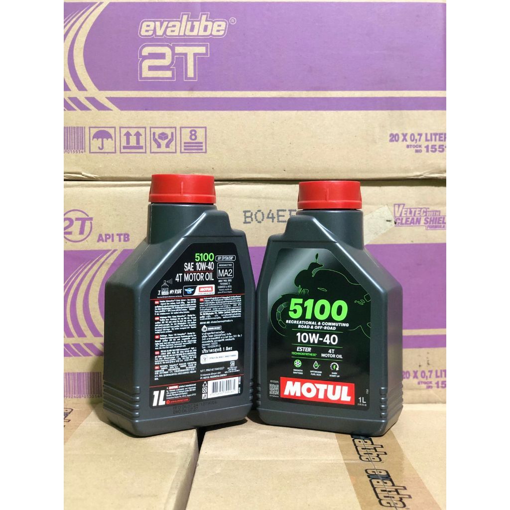 [Asli 100%] OLI MOTUL 5100 10W-40 1Liter Non Matic SNI /OLI MESIN/ MOTOR BEBEK/ SPORT /4TAK/ MOTUL51