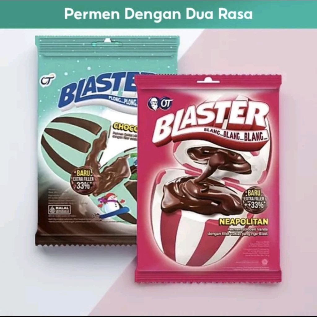 

PERMEN BLASTER 1 BUNGKUS 95 gram ISI 40 BUTIR