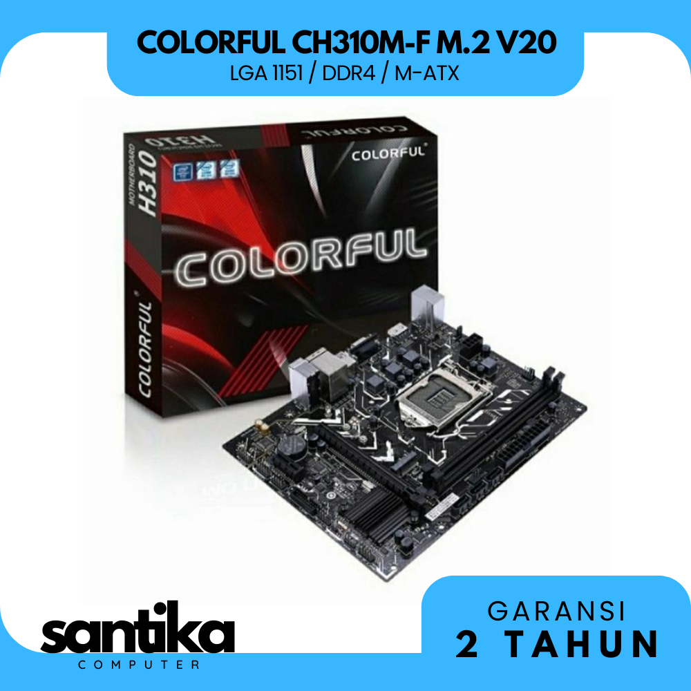 COLORFUL C-H310M-F M.2 V20 MOTHERBOARD DDR4 LGA 1151