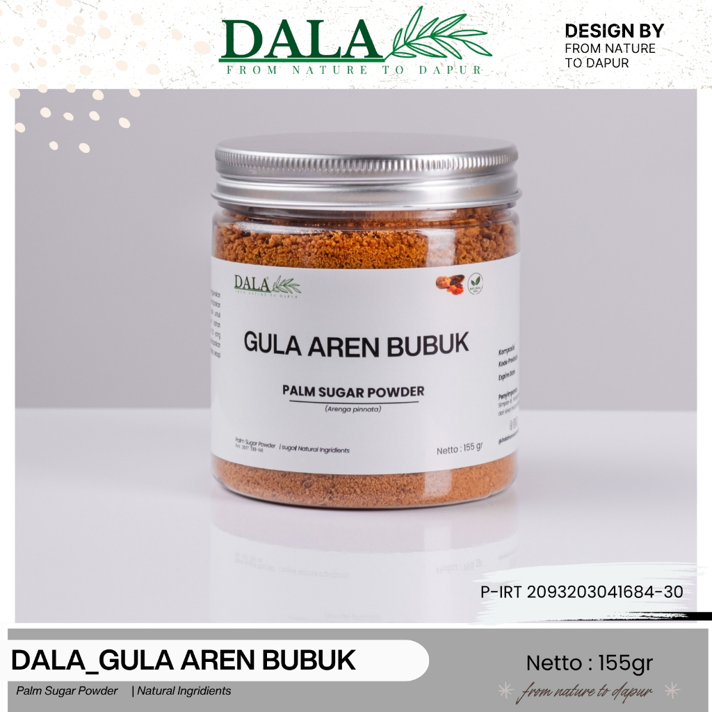 

DALA_Gula Aren Bubuk / Falm Sugar Powder (85 gr / 155 gr)