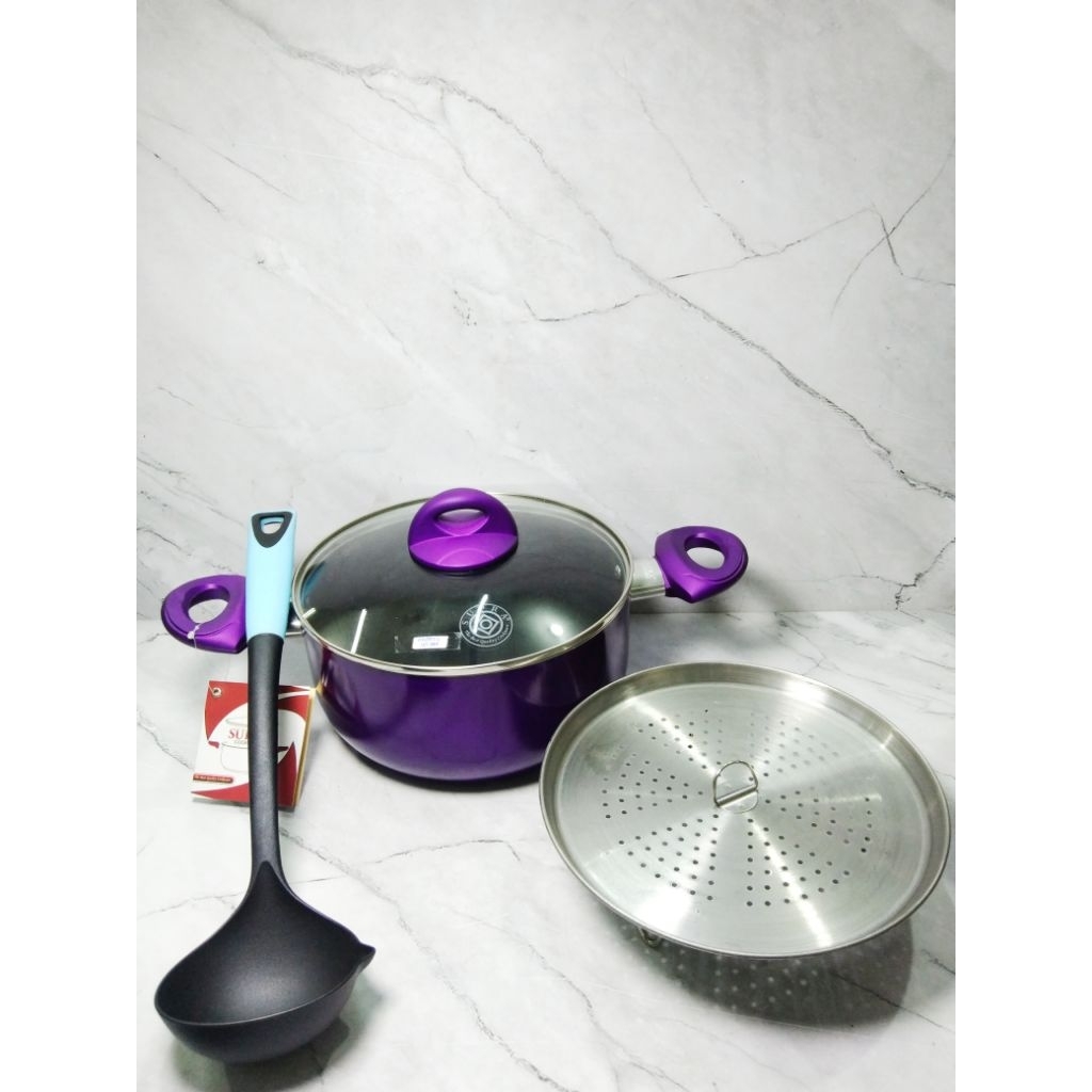 PANCI STEAMER SUPRA 22 CM FREE SENDOK SUP SUPRA / PANCI KUKUS - SUPRA