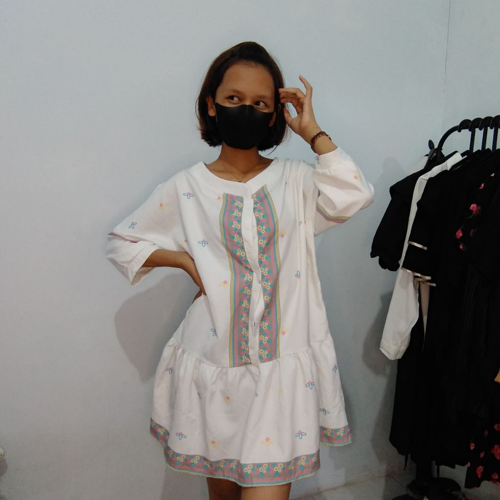 Mini Dress Putih Dress Duyung Gaun Putih