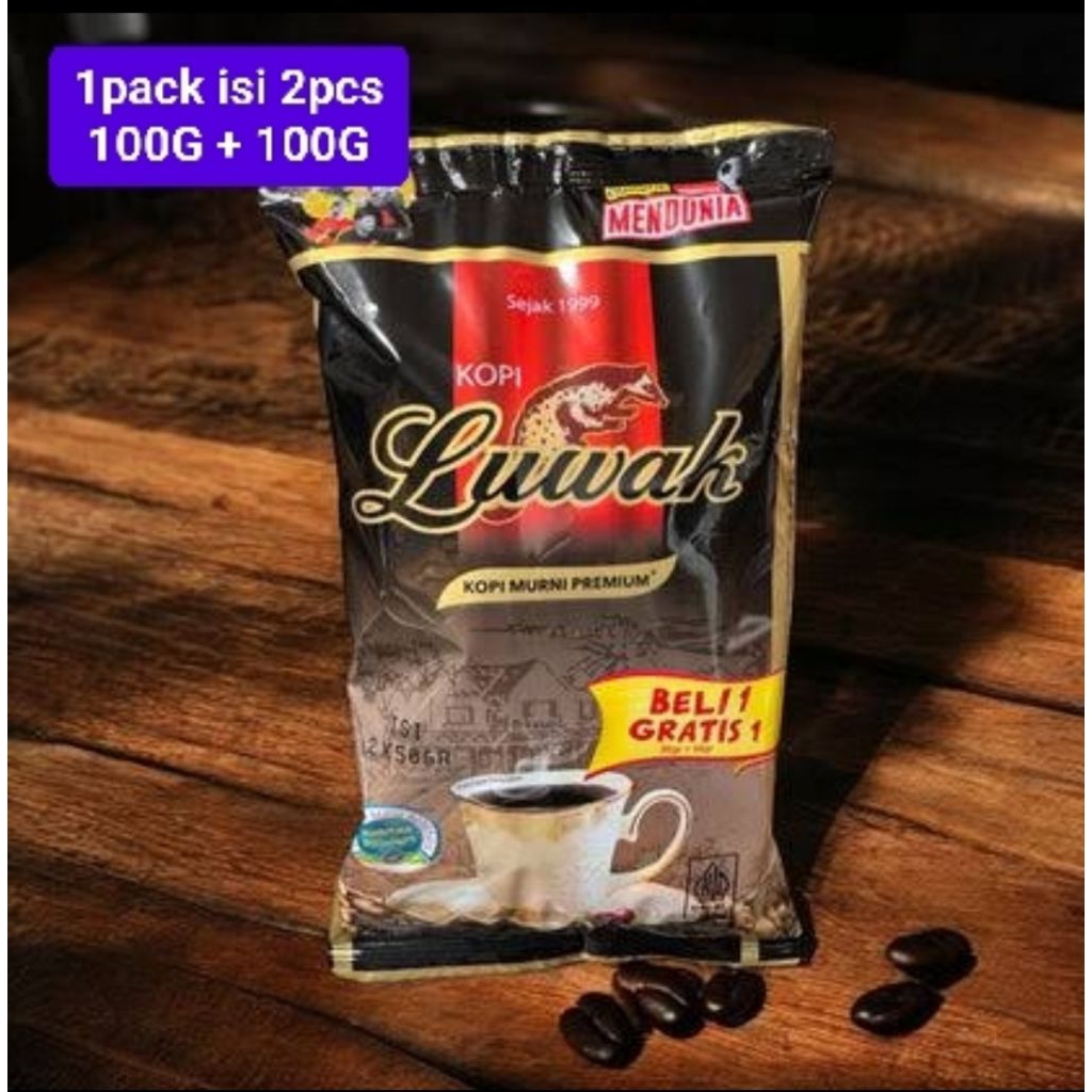 

Kopi Luwak Murni Beli 1 Gratis 1 100G + 100G Kopi Bubuk Hitam