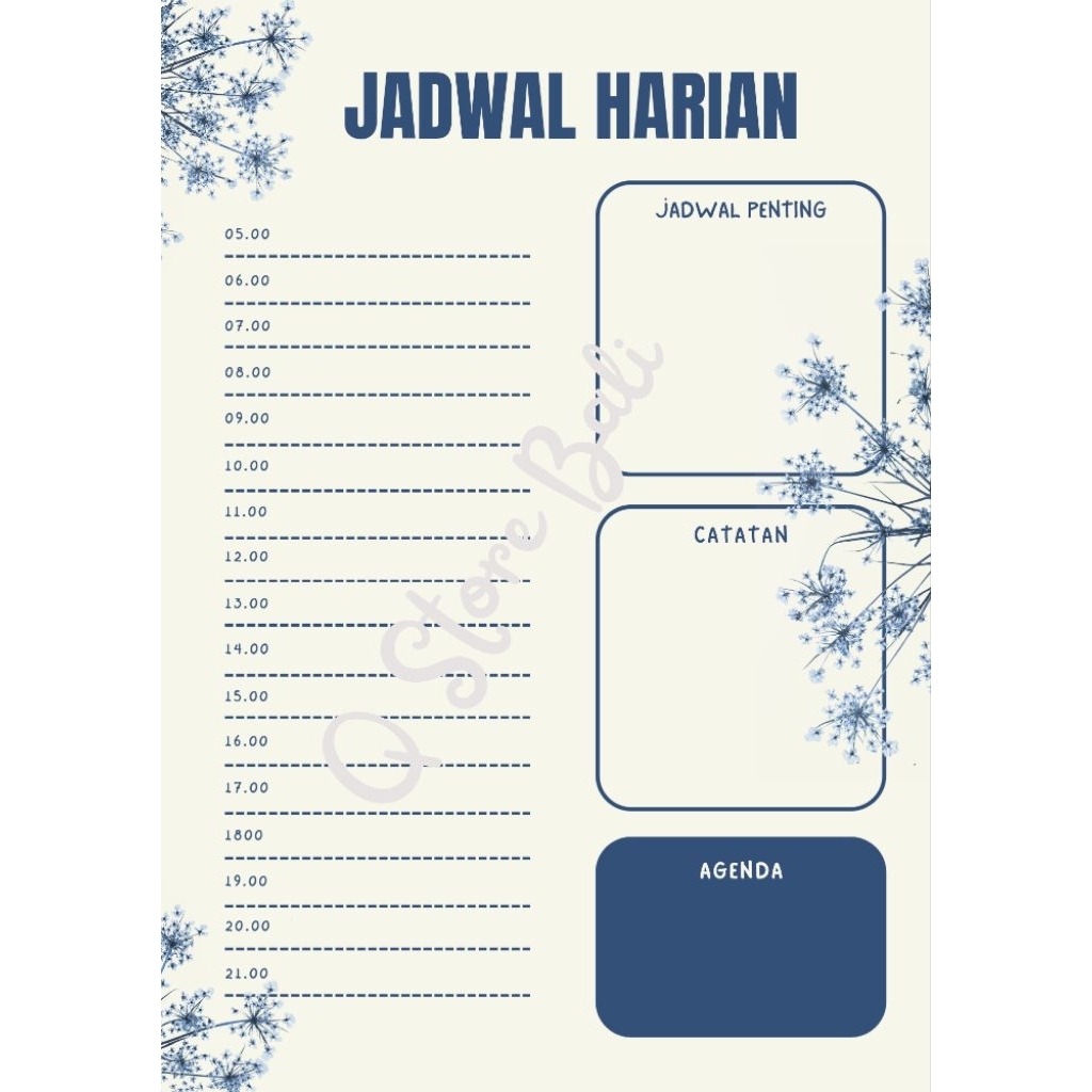 

Agenda Harian Estetik – Buku Planner A5 To Do List & Tracker Lengkap