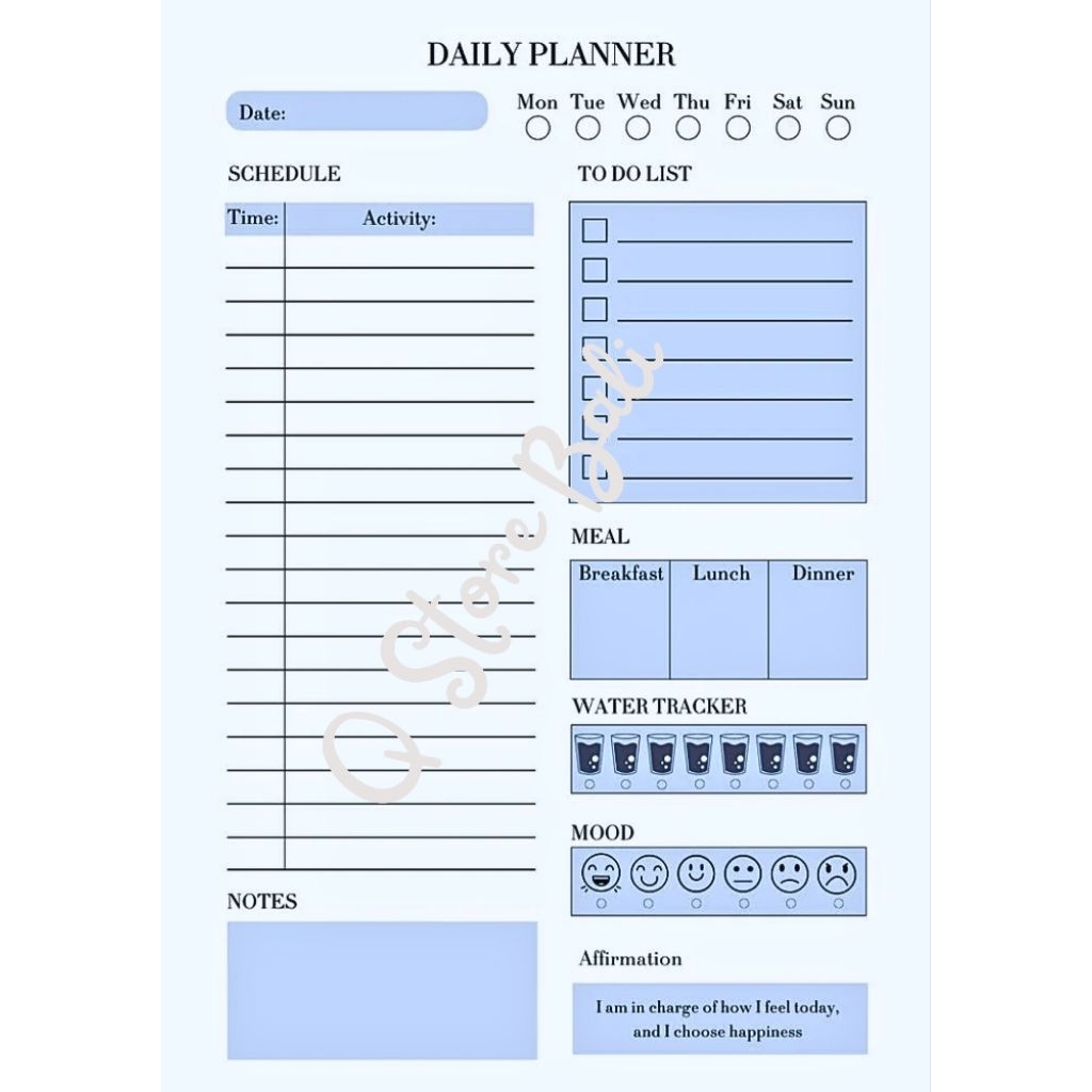 

Agenda Harian Estetik – Kertas Daily Planner A5 To Do List & Tracker Lengkap