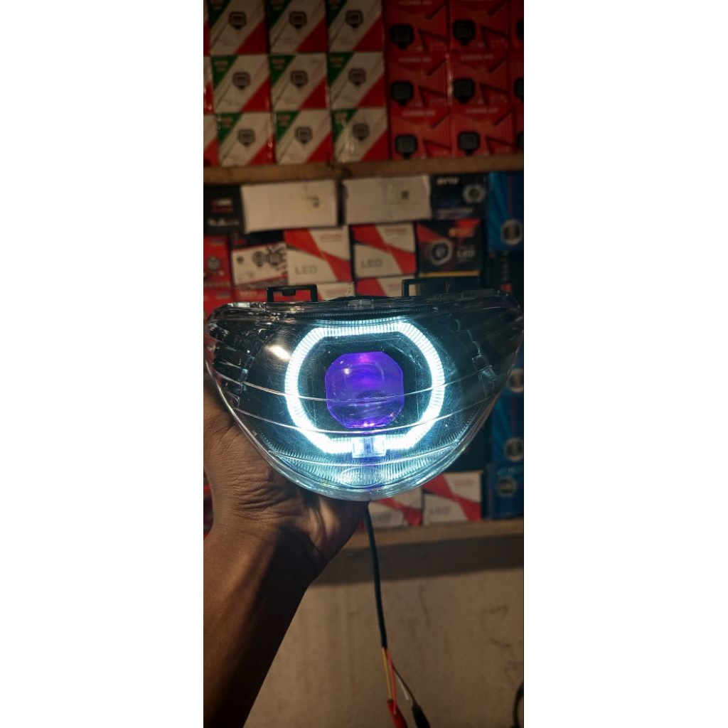 BILED MATRIX X 1 SATRIA HIU, lampu biled matrix yamaha satria hiu